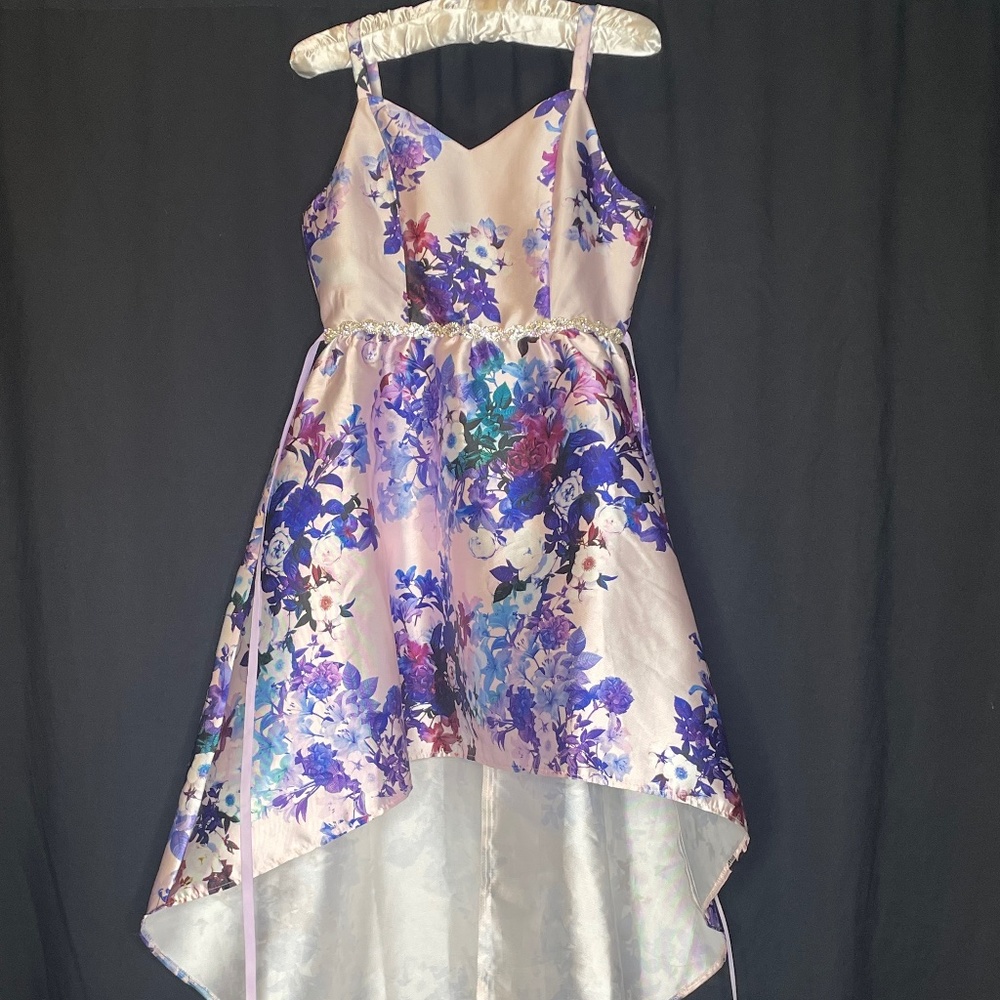 Rare Editions Dillards girl’s pink and white floral dress.